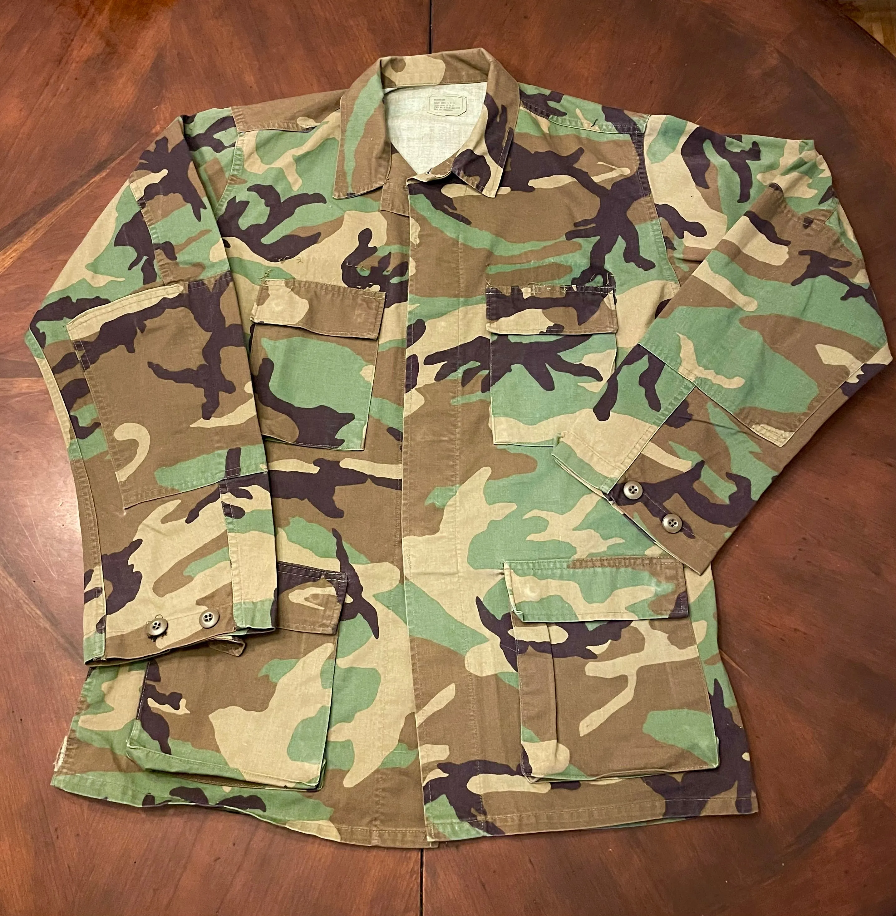 PEACE FOR UKRAINE artwork Hand-Painted on Camo Military Jacket