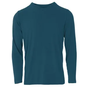 Peacock Men's Long Sleeve V-Neck Tee Kickee Pants  - Holiday