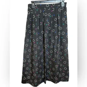 Pendleton Vintage Black Pleated Midi Skirt