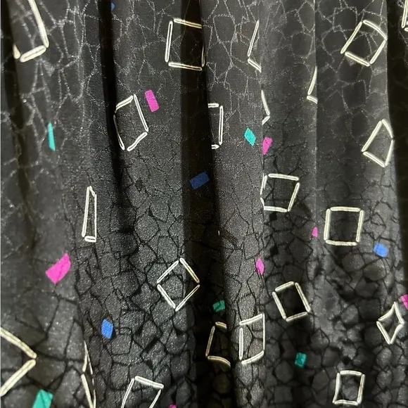 Pendleton Vintage Black Pleated Midi Skirt