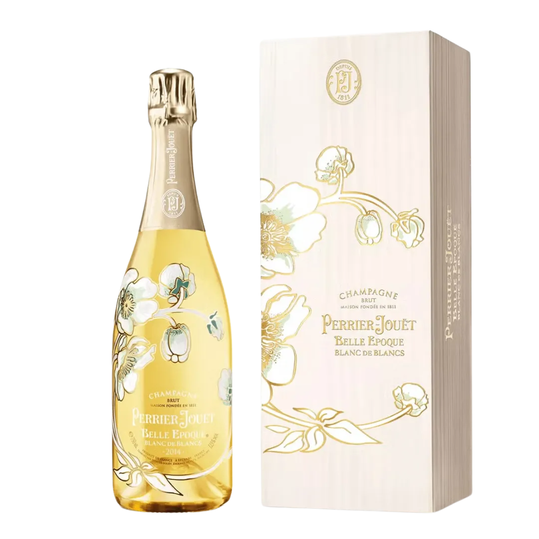 Perrier-Jouët Belle Epoque Blanc de Blancs 2014 in Wooden Box