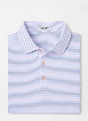 Peter Millar Mens Classic Fit Hanover Performance Jersey Polo - Sean Self Collar - PALMER PINK