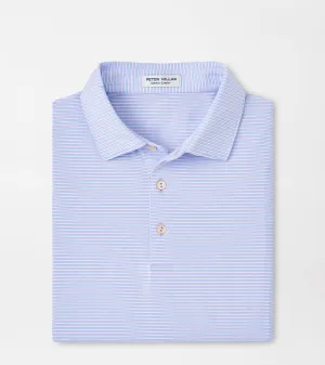 Peter Millar Mens Classic Fit Hanover Performance Jersey Polo - Sean Self Collar - PETAL PURPLE