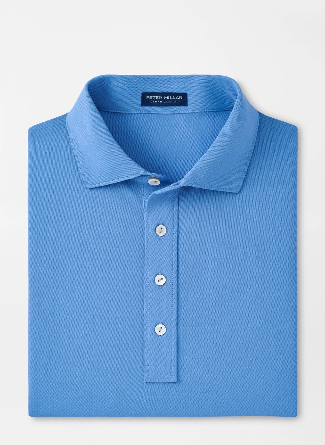 Peter Millar Mens Tailored Fit Soul Performance Mesh Polo - CASCADE