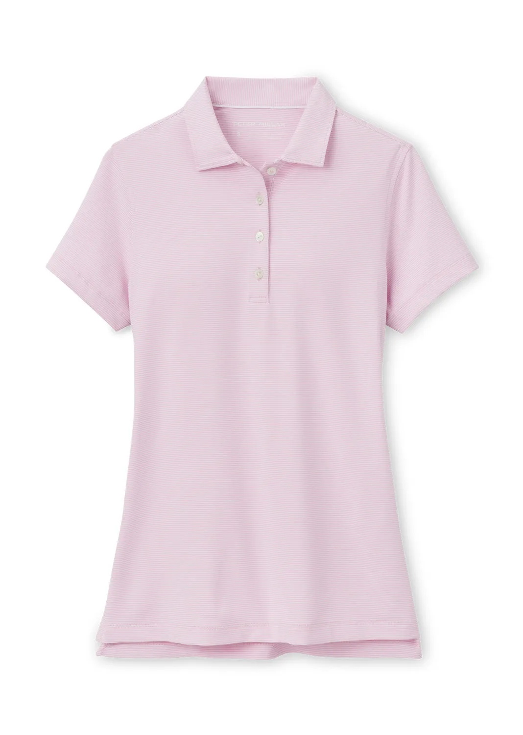 Peter Millar Women's Jubilee Short Sleeve Button Polo Top - Palmer Pink
