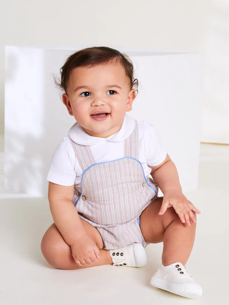 Peter Pan Collar Bodysuit in White (0mths-3yrs)
