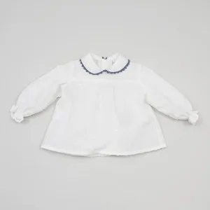 Peter Pan Collar Plumeti Dot Shirt