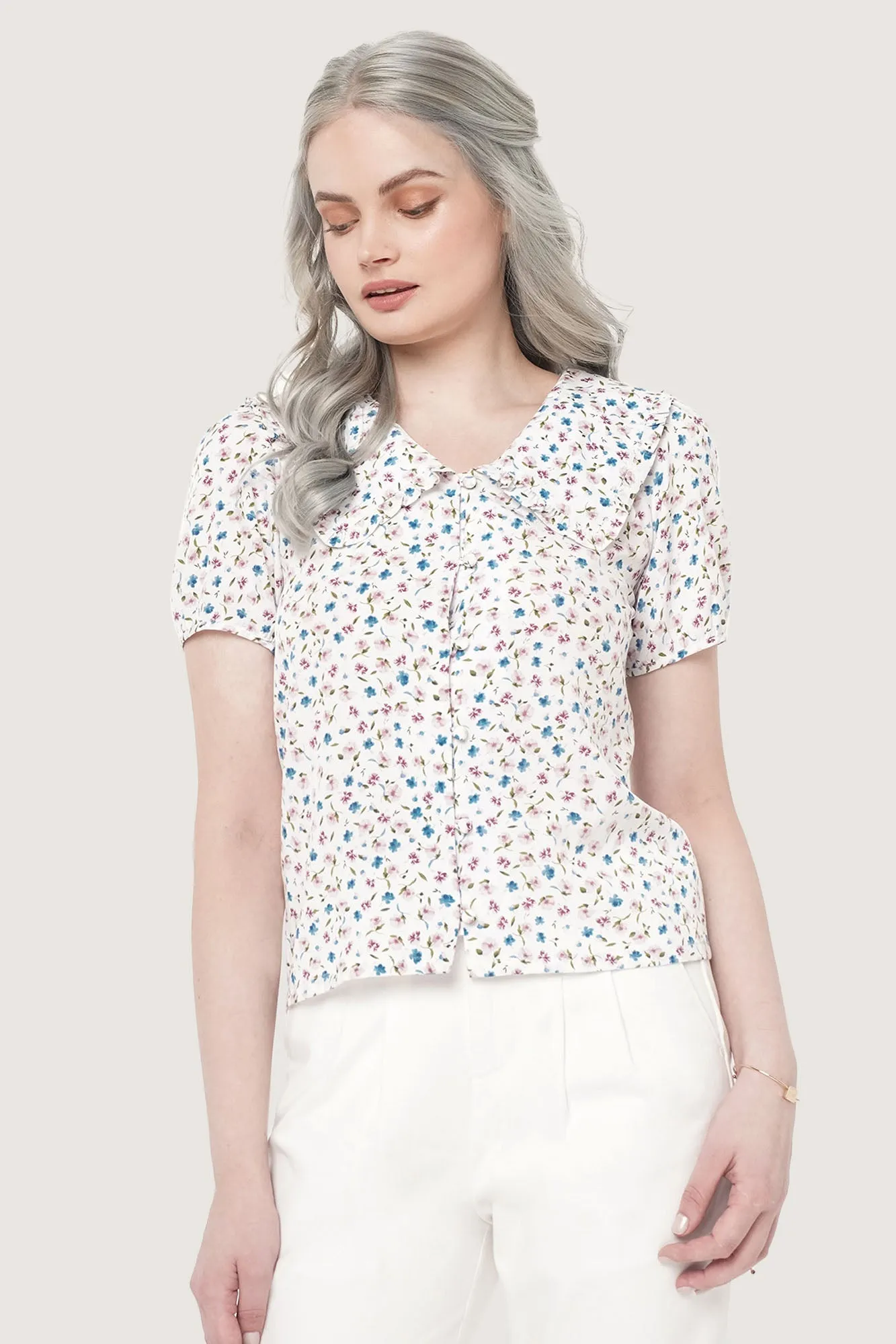 Peter Pan Frill Collar Shirt
