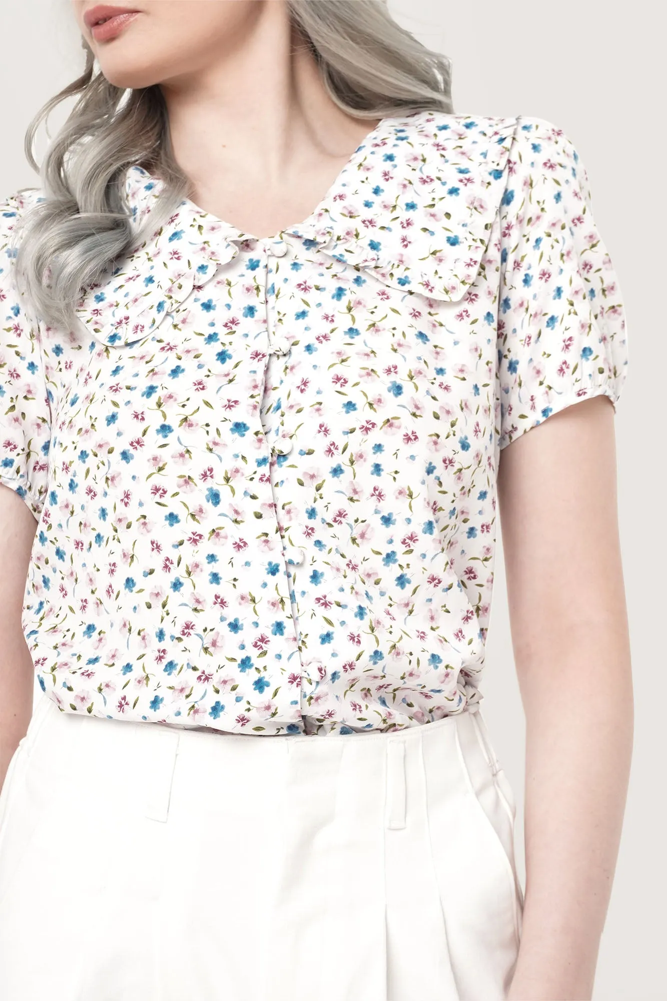 Peter Pan Frill Collar Shirt