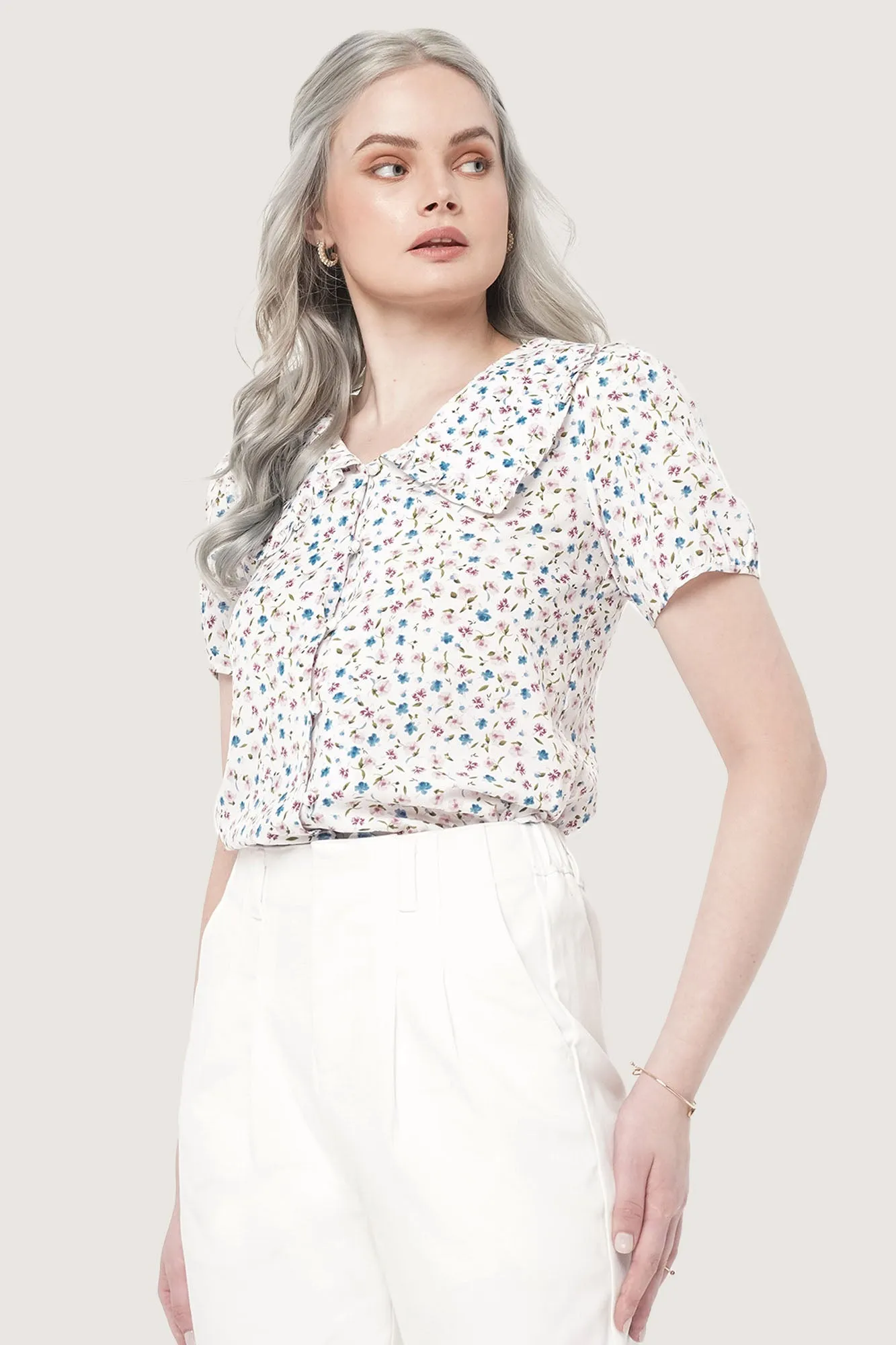 Peter Pan Frill Collar Shirt