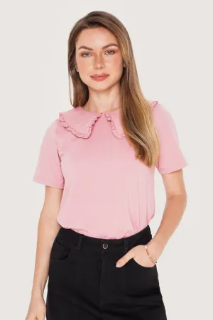 Peter Pan Frill Collared Tee