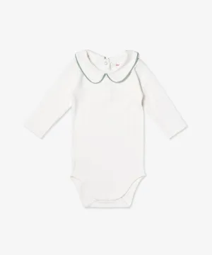 Peter Pan One-piece, Seafoam Piping