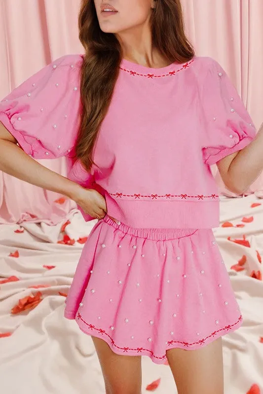 Pink and Pearls 2 pc Set