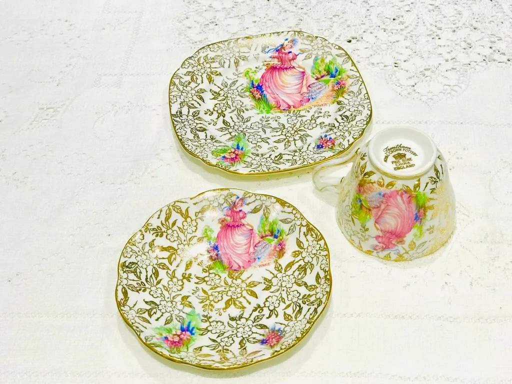 Pink Lady Tea Set Royal Crown China