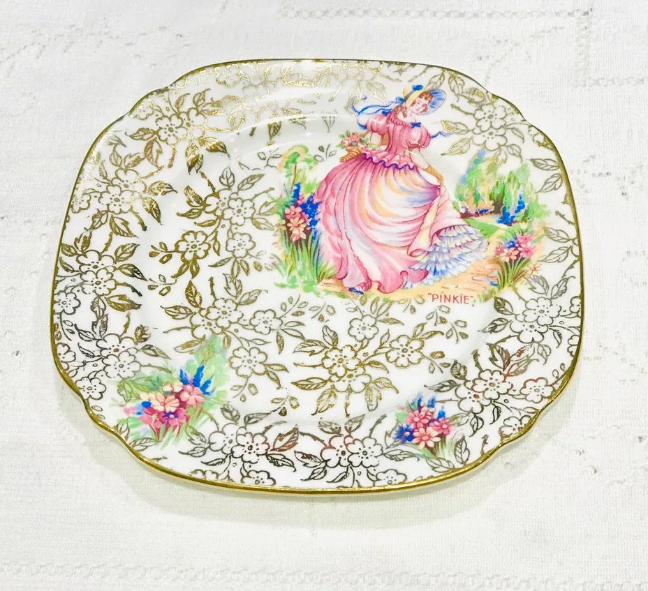 Pink Lady Tea Set Royal Crown China