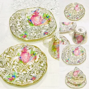 Pink Lady Tea Set Royal Crown China