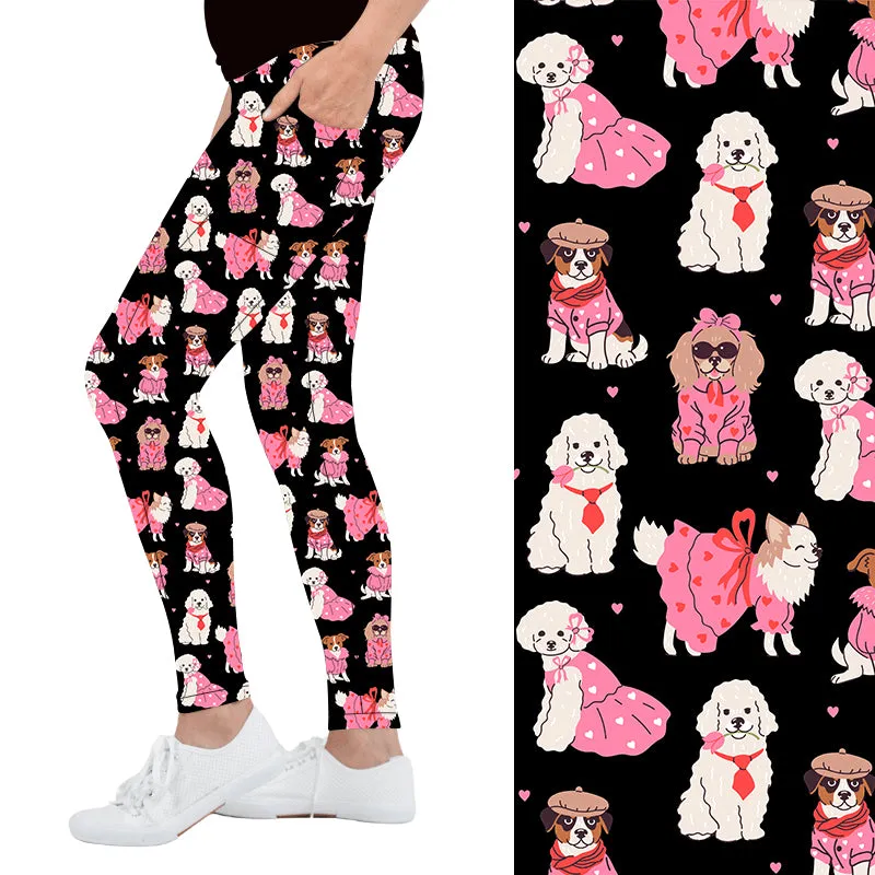 Pink Pooches Deluxe Pocket Leggings