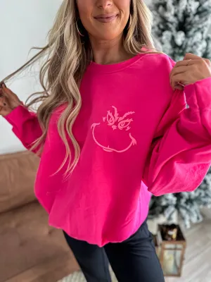 Pink You’re a Mean One Crewneck Sweatshirt