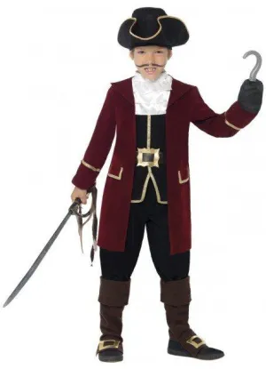 Pirate Deluxe Captain Boys Costume