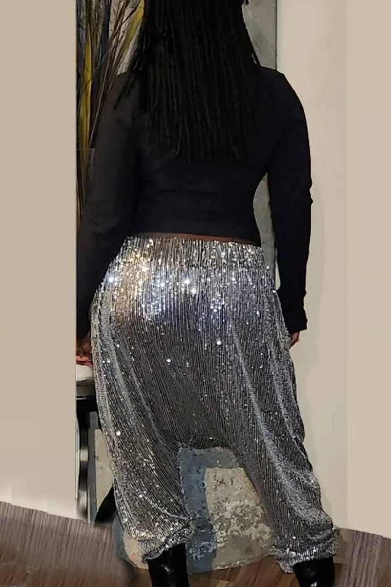 PJ662 Shimmer Loose Trouser Pants