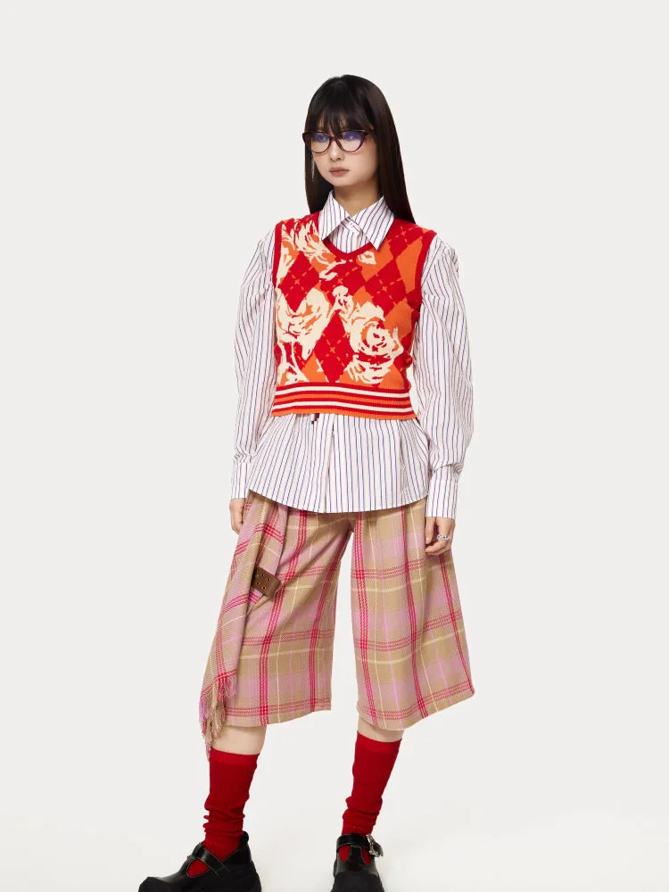 Plaid casual pants【s0000007229】