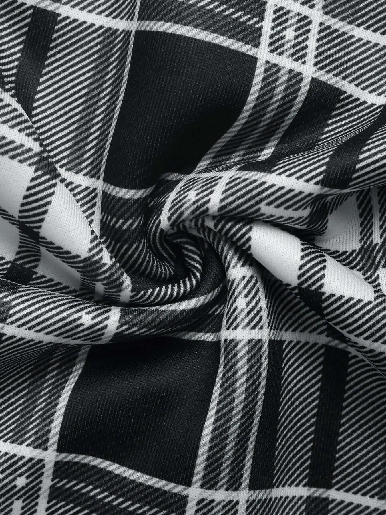 Plaid Wide-Leg Lounge Pants | Drawstring High-Waist