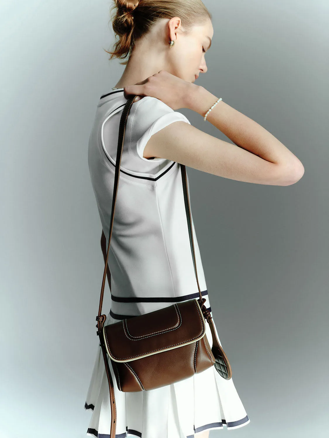 Pleated A-Line Dresses