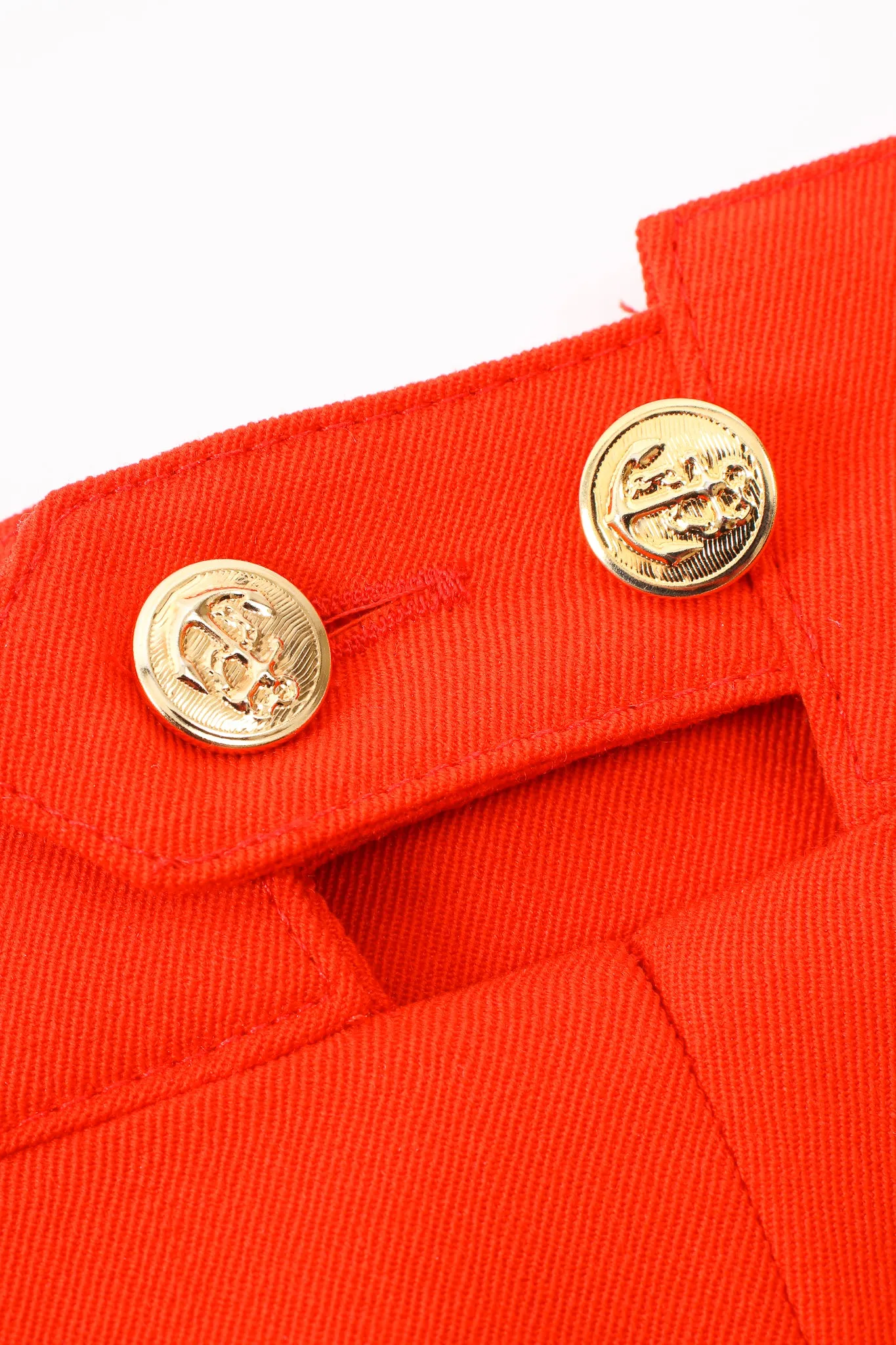 Pleated Back Button Pant