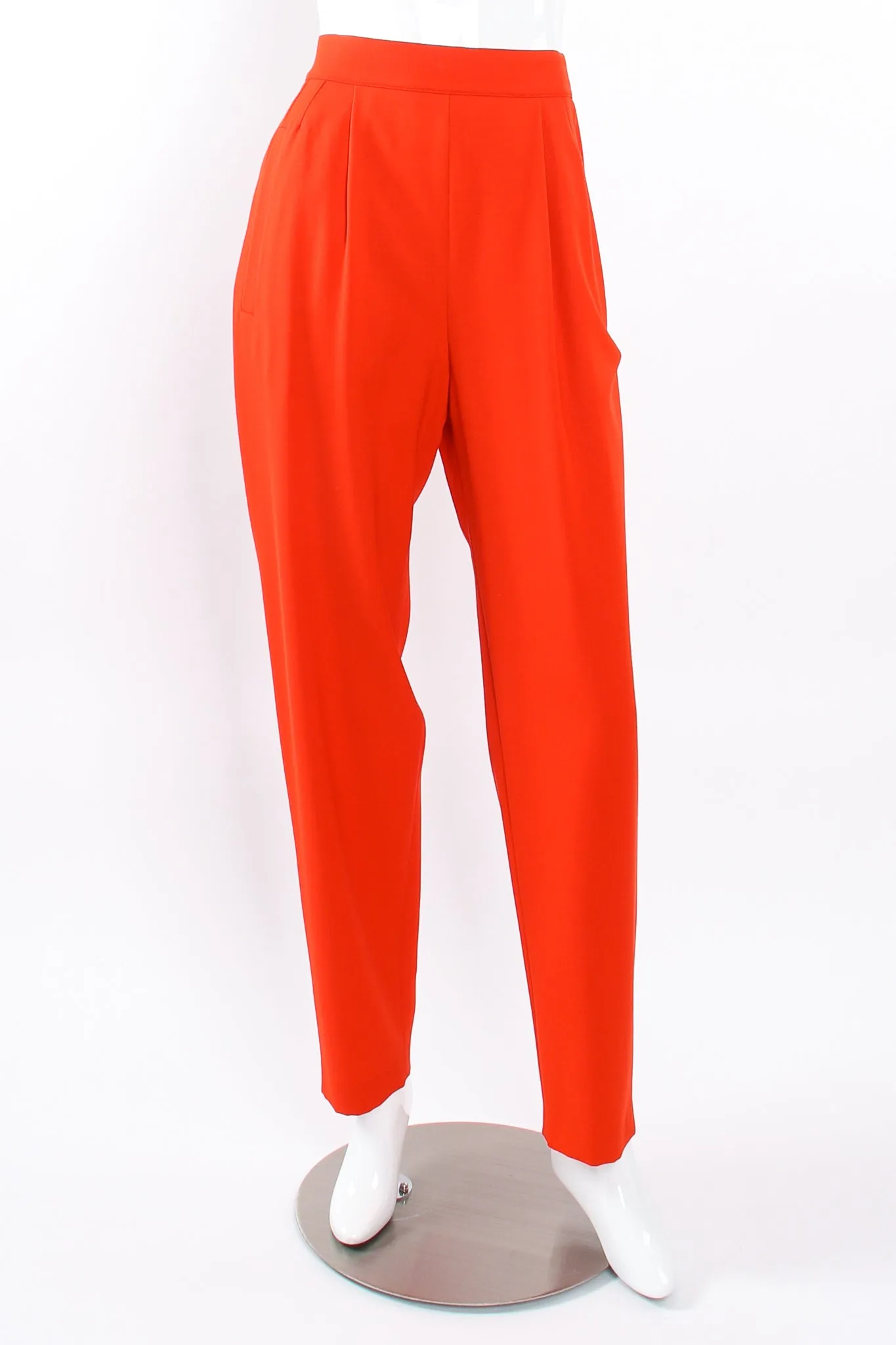 Pleated Back Button Pant