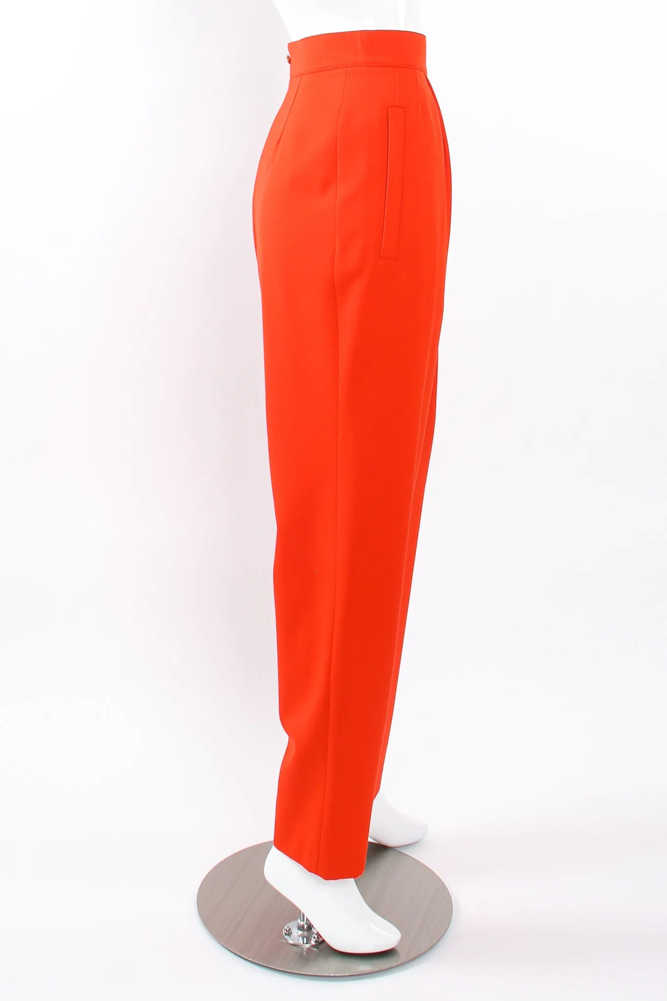Pleated Back Button Pant