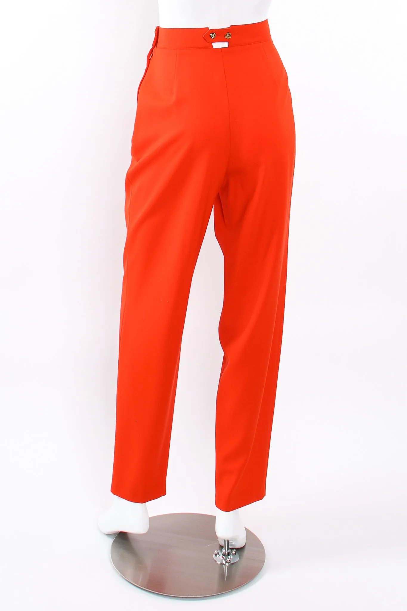 Pleated Back Button Pant