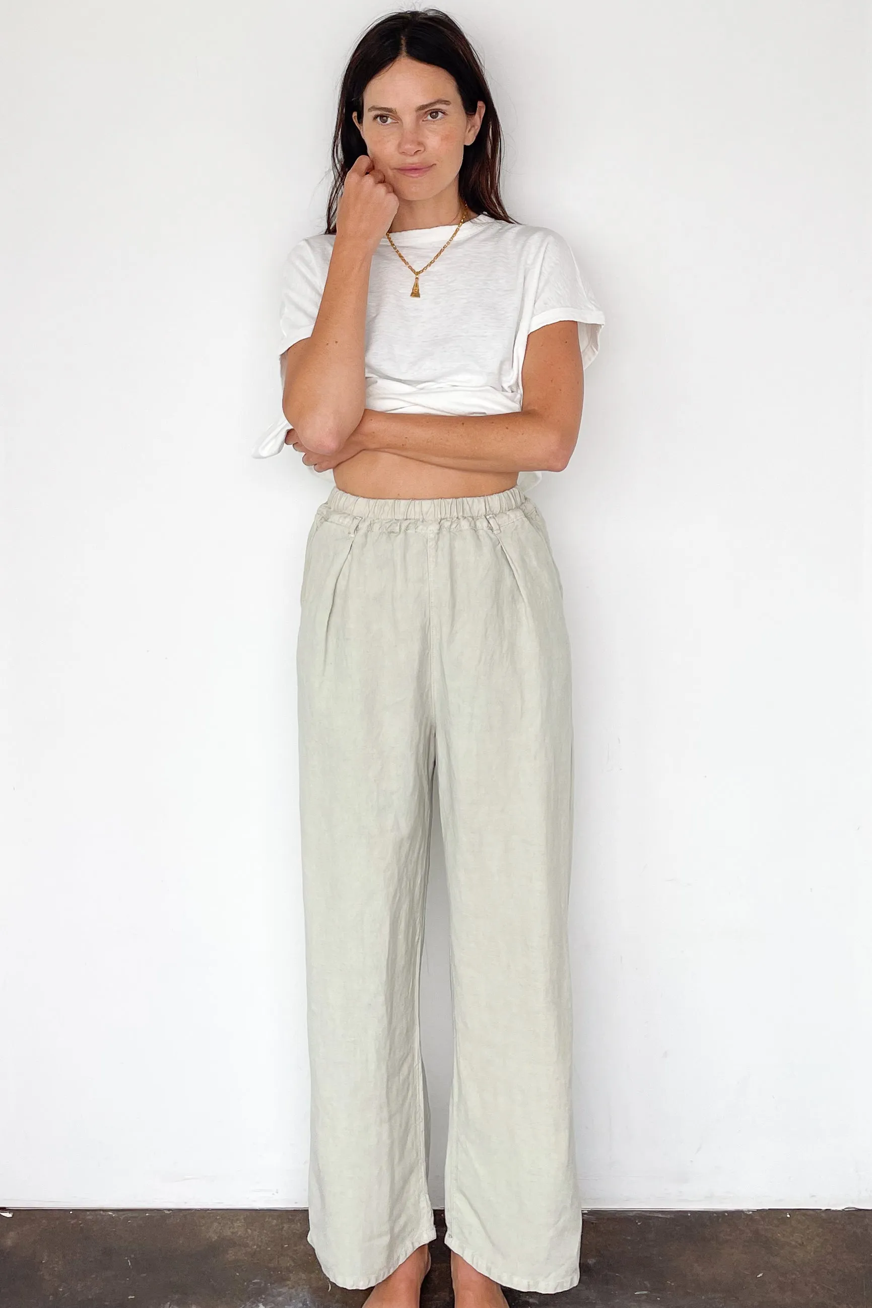 Pleated Flare Pant