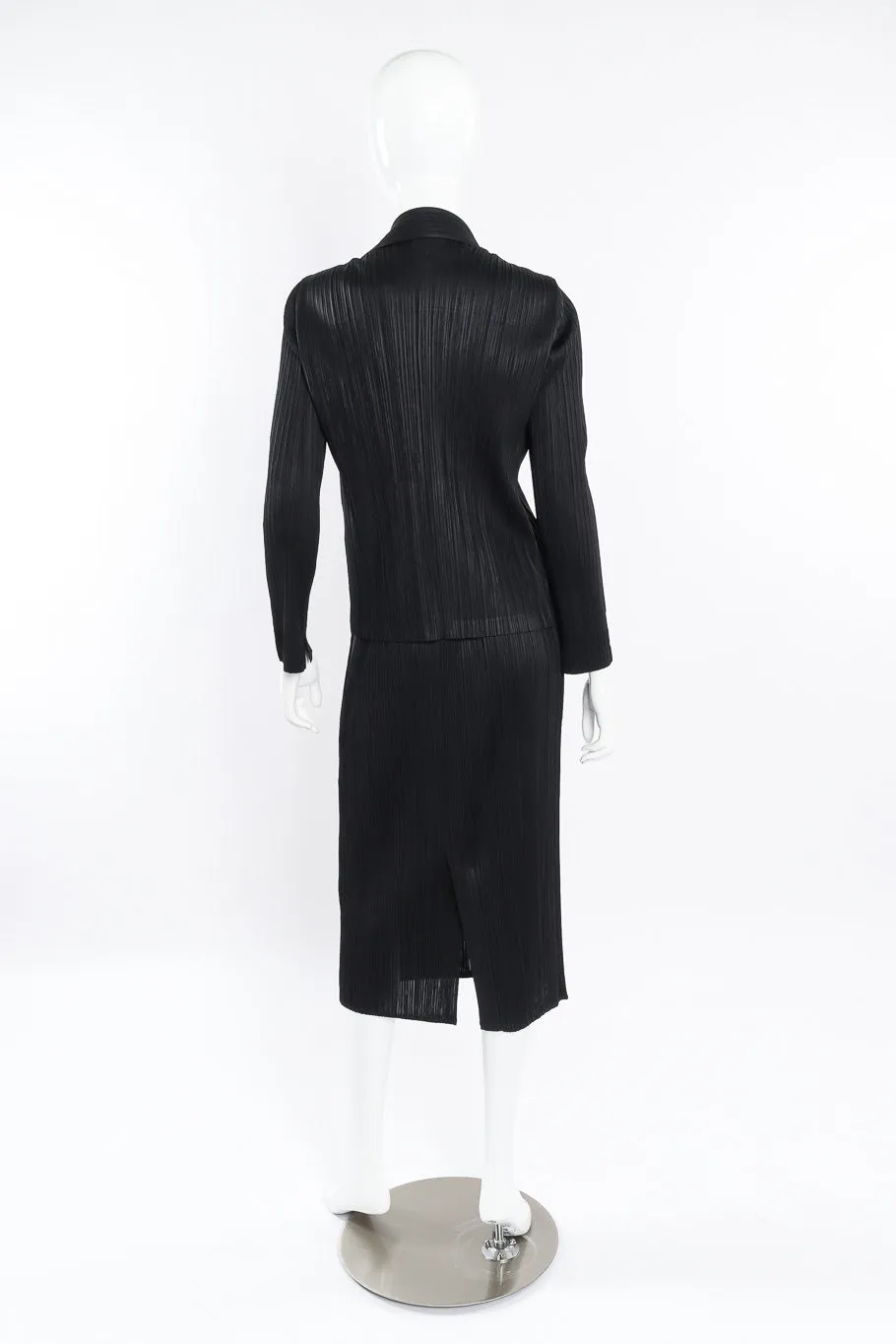 Pleated Jacket, Shell & Skirt Set