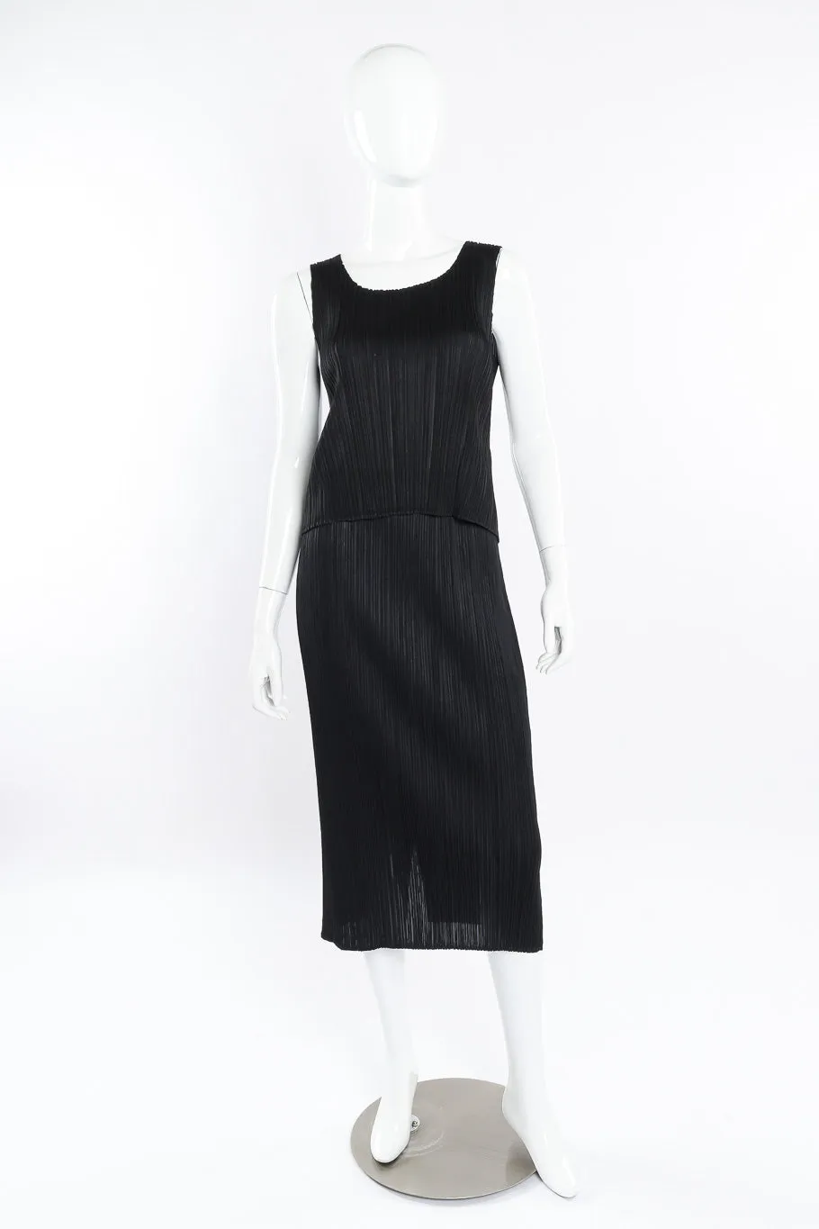 Pleated Jacket, Shell & Skirt Set