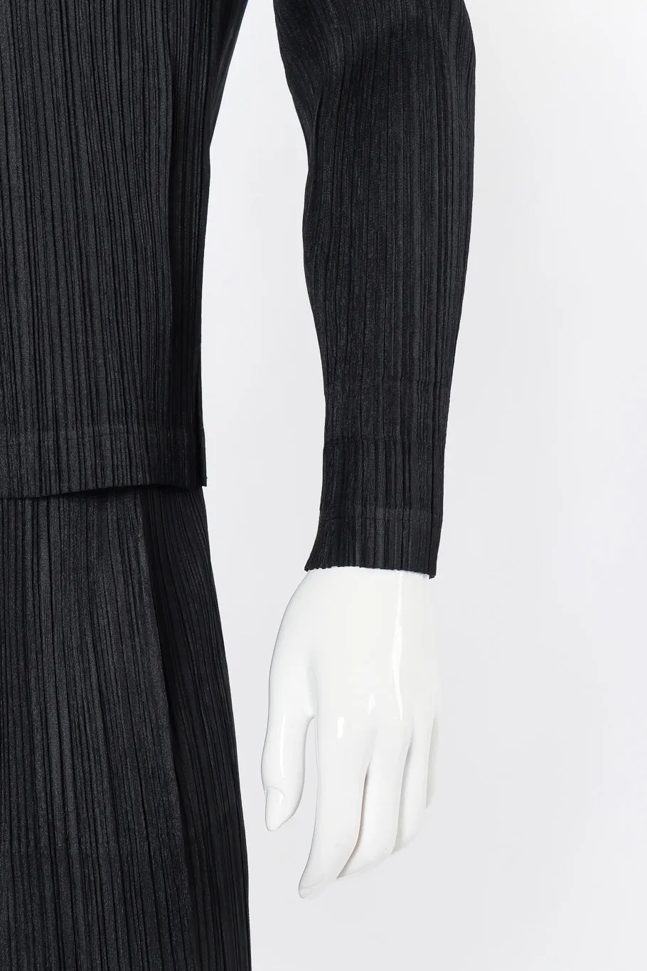Pleated Jacket, Shell & Skirt Set