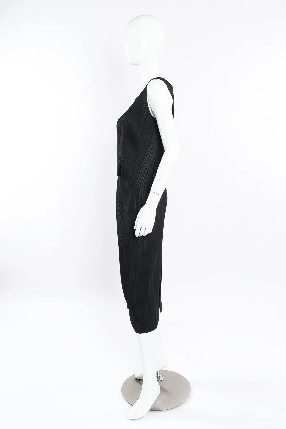 Pleated Jacket, Shell & Skirt Set