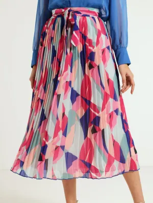 Pleated Midi Skirt