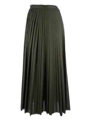PLEATED MUSLIN MIDI SKIRT