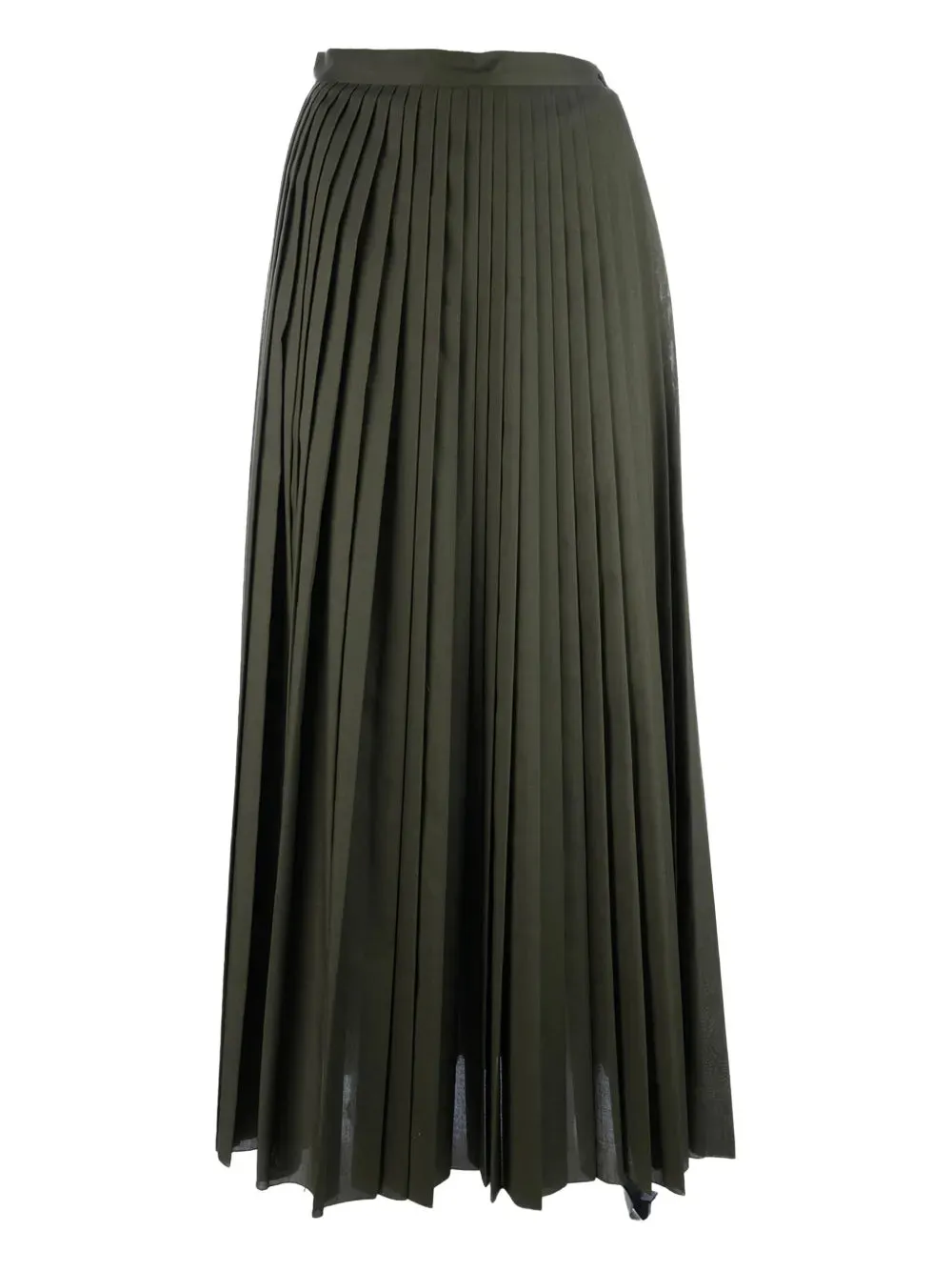 PLEATED MUSLIN MIDI SKIRT