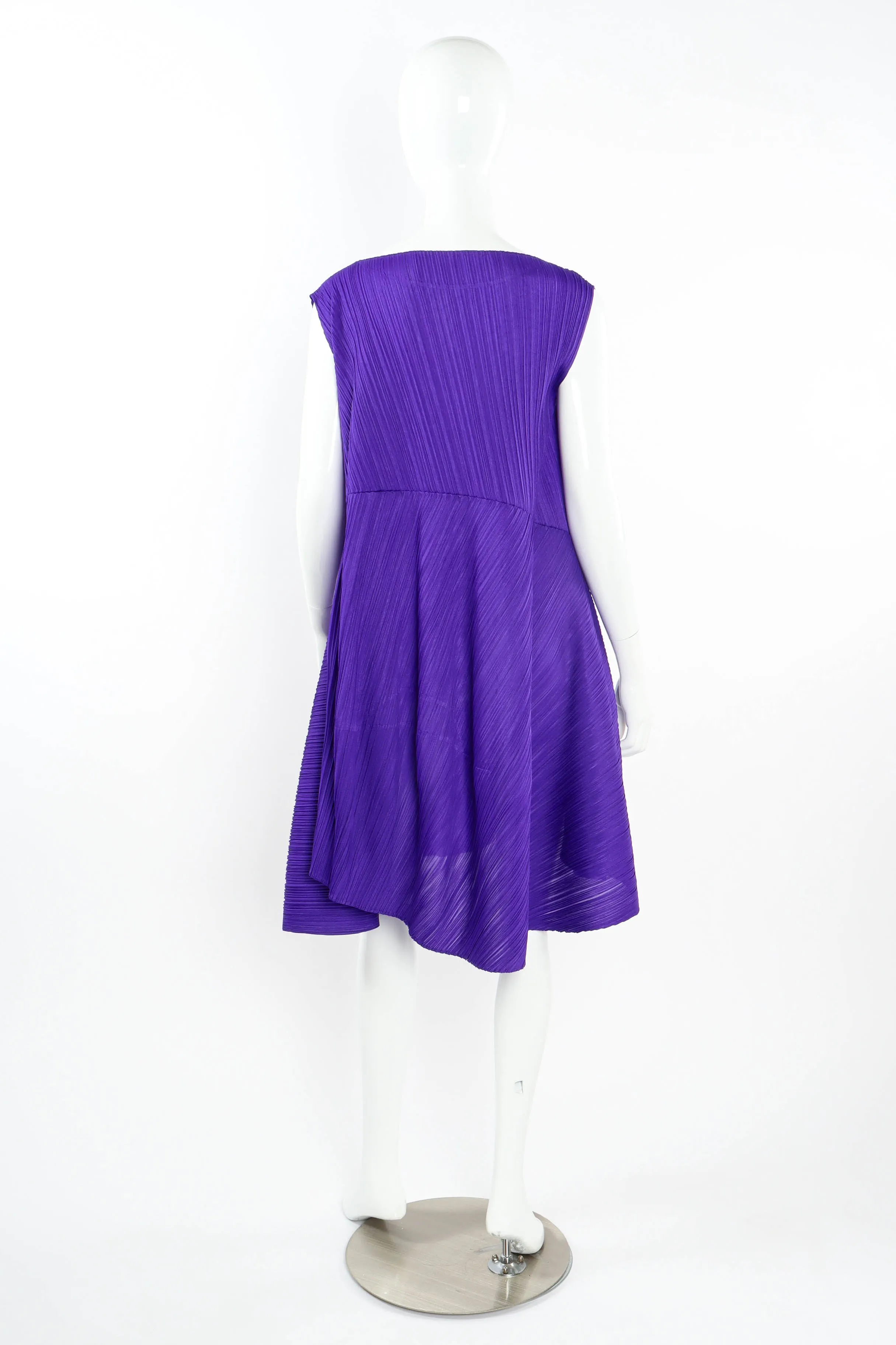 Pleated Sleeveless Dress