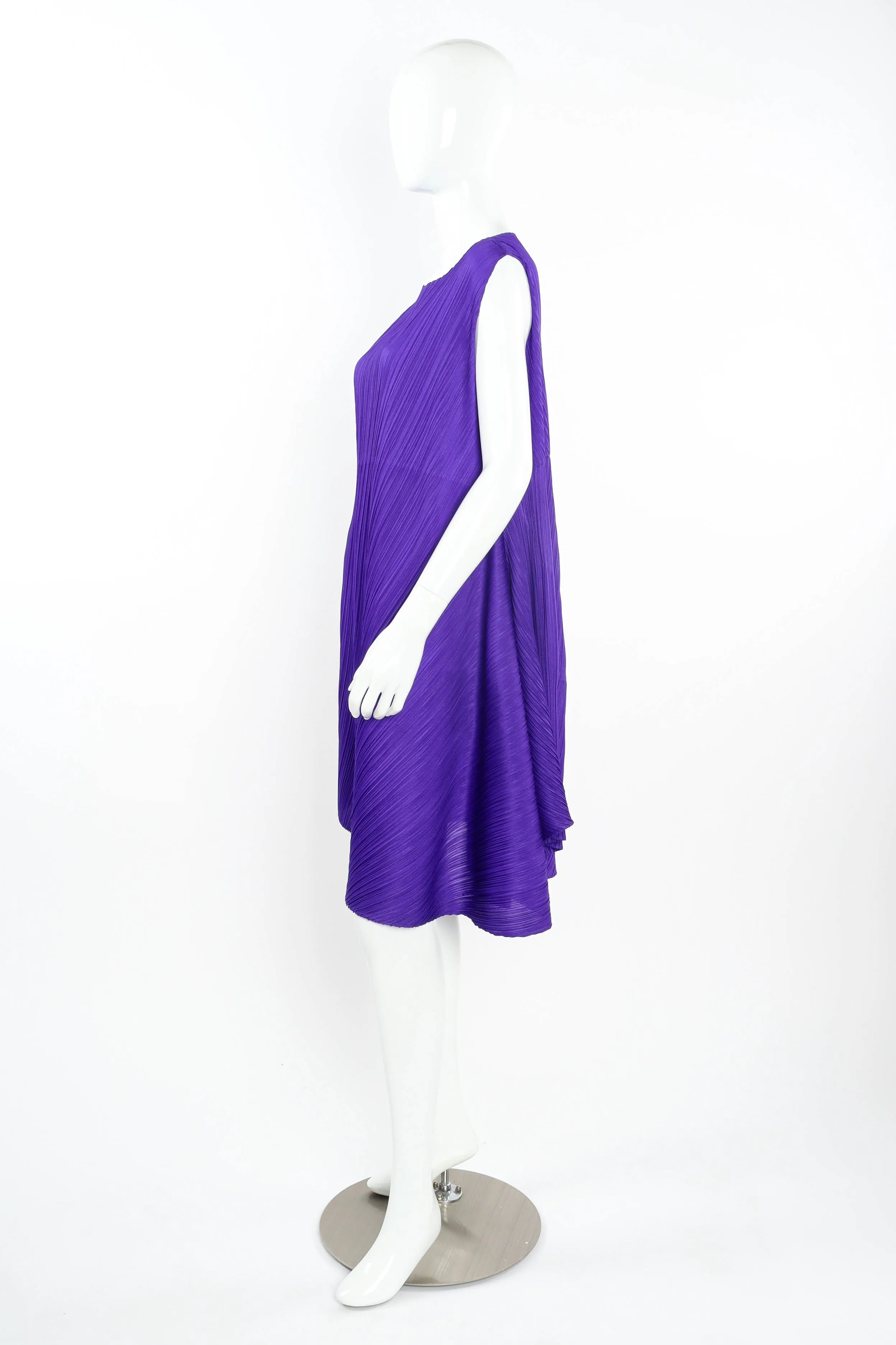 Pleated Sleeveless Dress