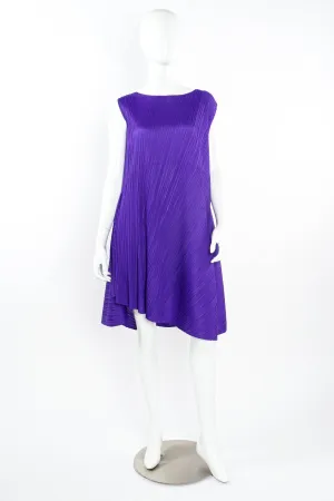 Pleated Sleeveless Dress