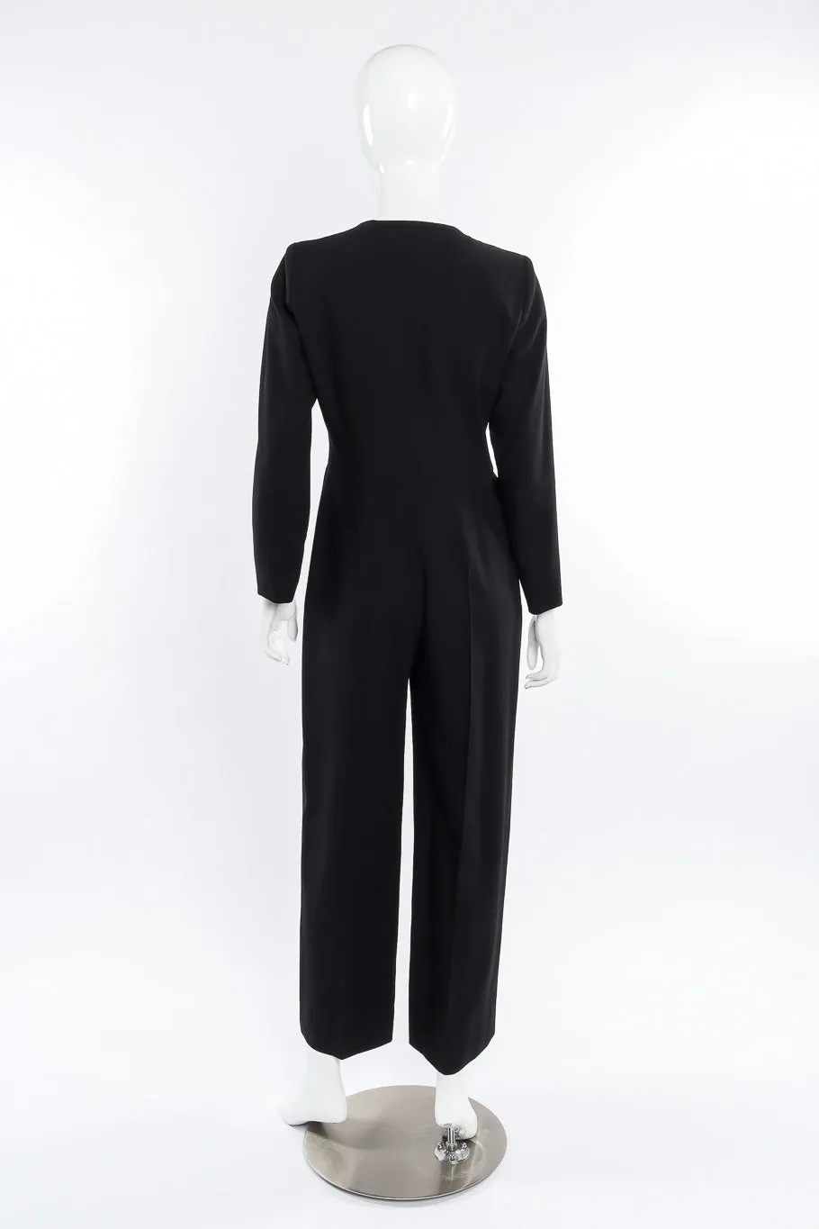 Pleated Wool Jumpsuit