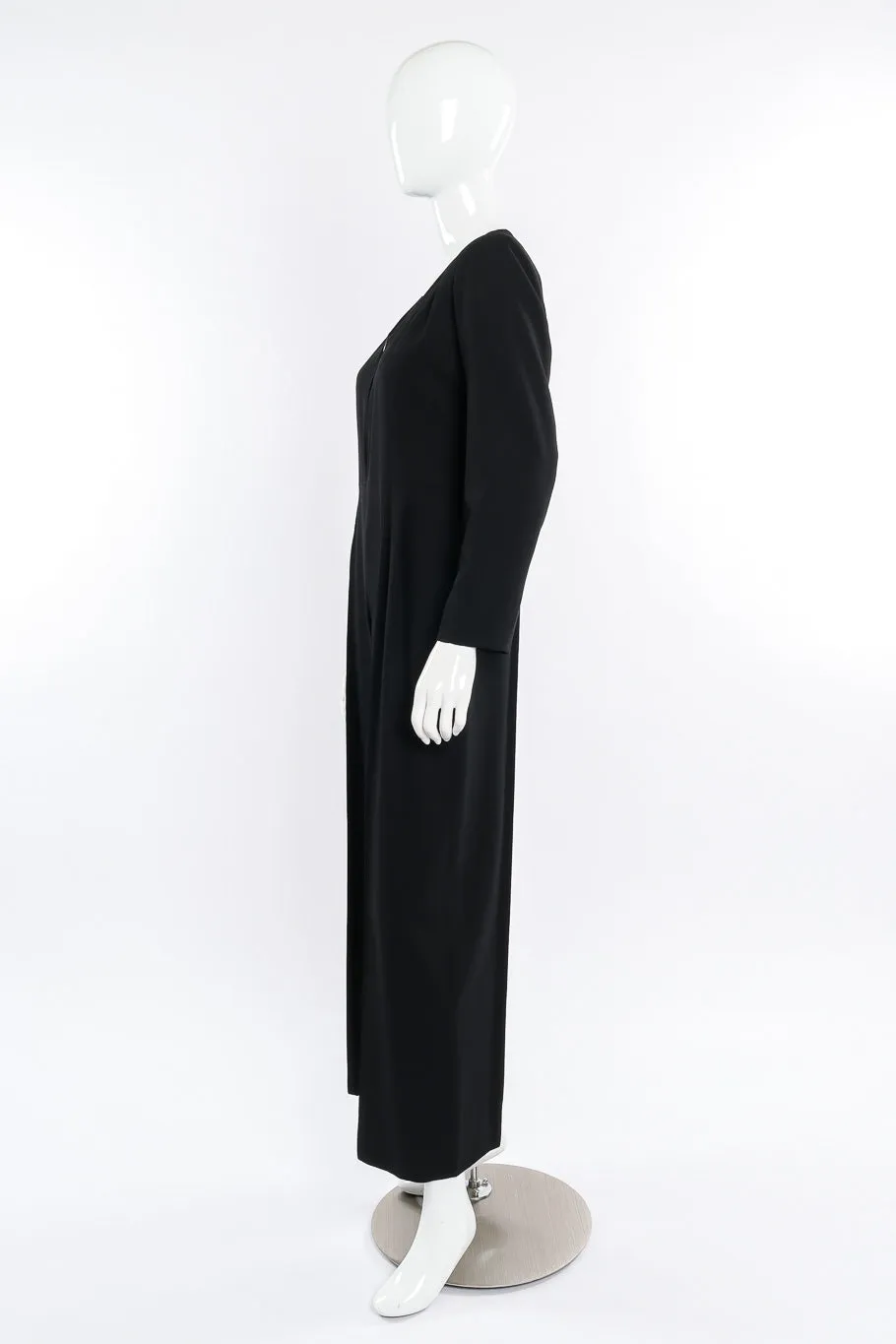 Pleated Wool Jumpsuit