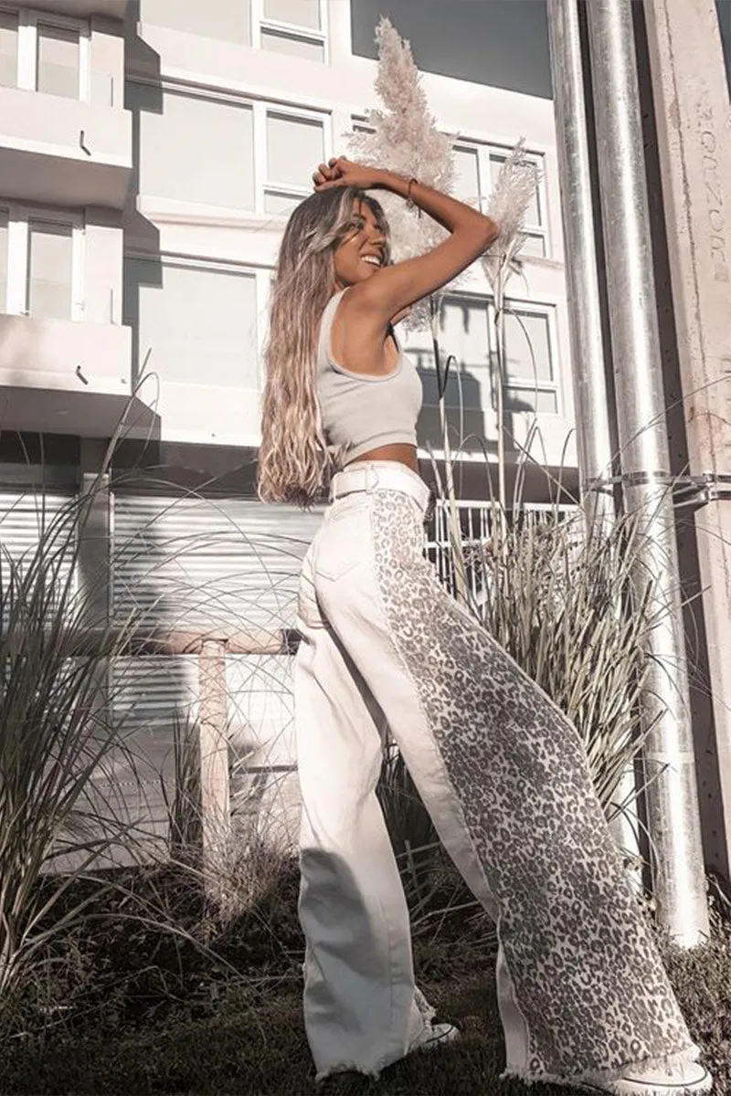 PNY4034 High-Waisted Wide-Legged Pants