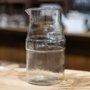 Pressed Glass Wine Pitcher