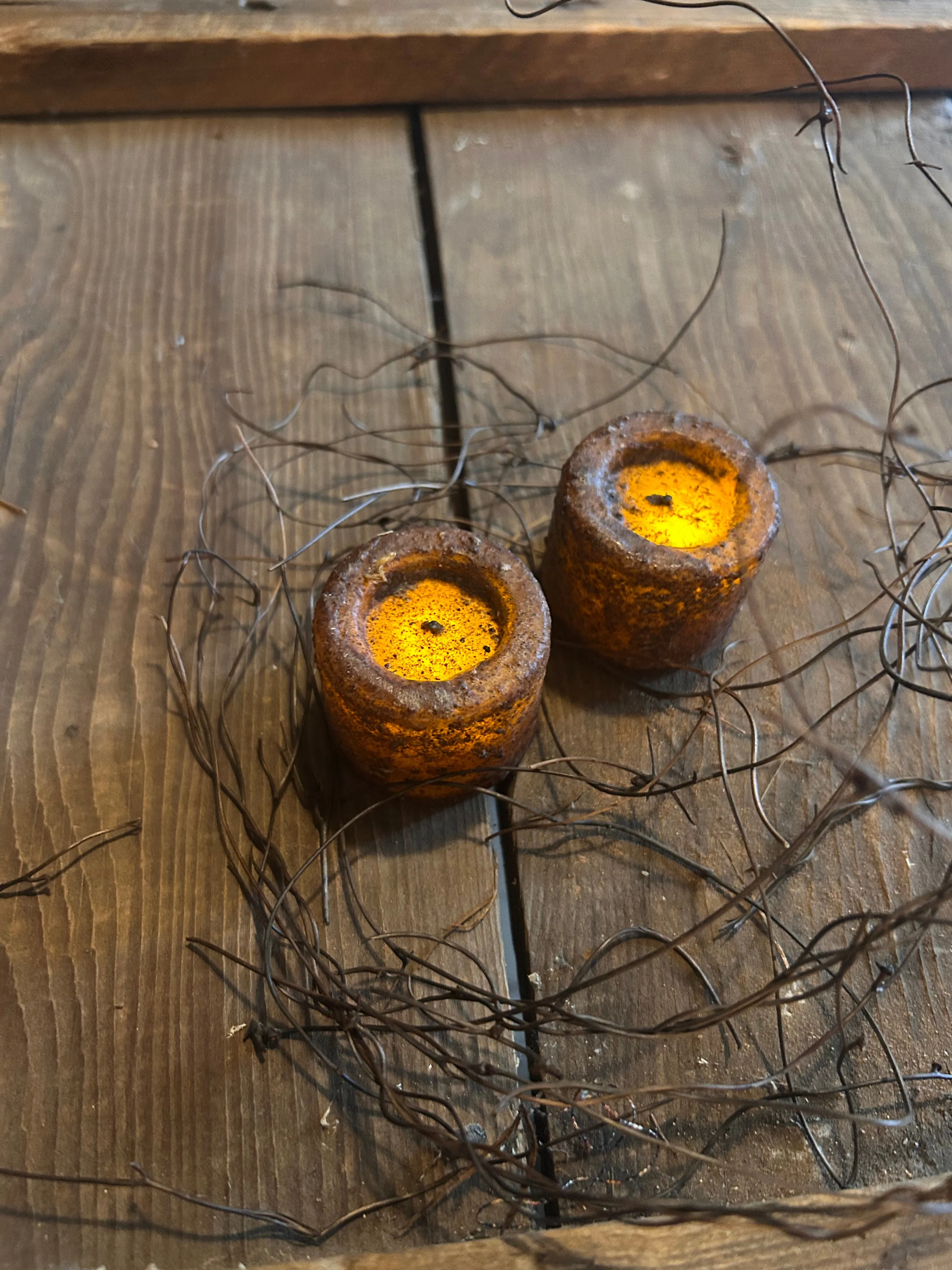 Prim Grungy Tea Lights