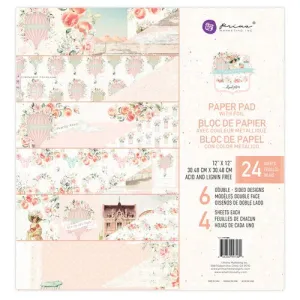 Prima - Peach Tea - 12x12 Double Sided Paper Pad