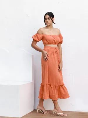 Puff Sleeve Bustier Top