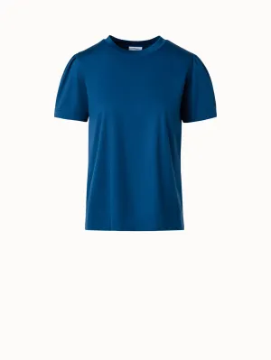 Puff Sleeves T-Shirt in Cotton Jersey